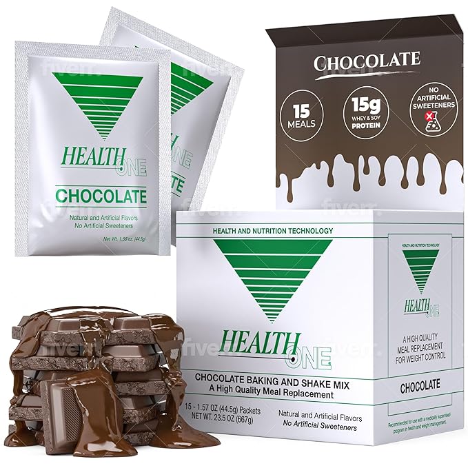 Chocolate Meal Replacement Powder | High Protein with 15G Whey & Soy Isolate | GLP-1 Booster | Best for Lean Shakes for Weight Loss in Women & Men | No Artificial Sweeteners (15 Servings)