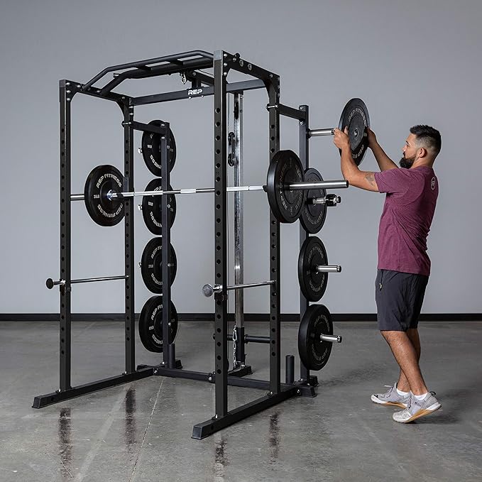 REP Fitness PR-1100 Power Rack - 700 lbs Rated Lifting Cage for Weight Training