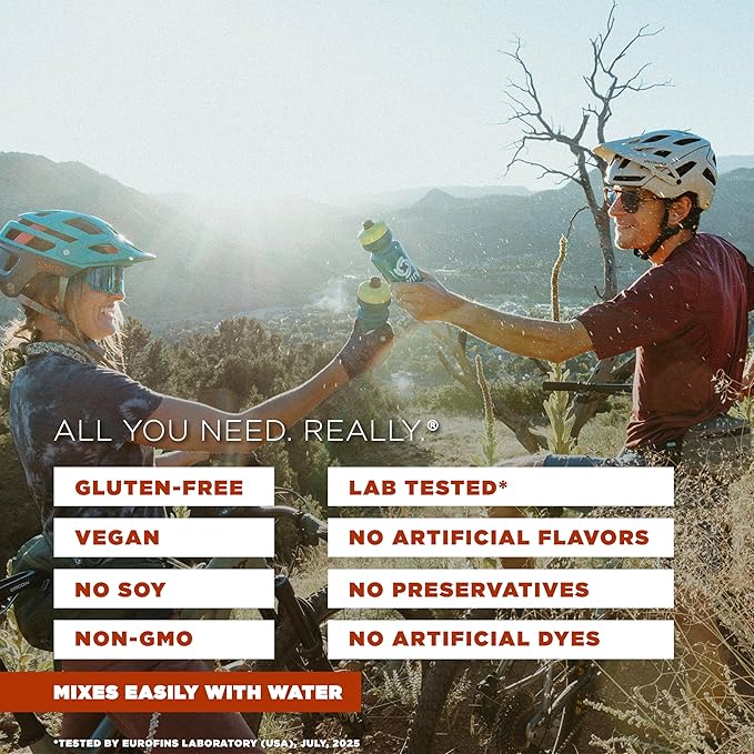 Tailwind Nutrition Recovery Mix, 20 Grams Complete Protein, Carbohydrates, and Electrolytes Powder Drink Mix for Post-Workout, Free of Gluten, Soy, and Dairy, Vegan, 12 Servings, Salted Caramel