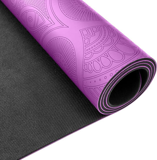 Clever Yoga Liquid Balance Thick Yoga Mat - Pro Exercise Yoga Mat with Non-Slip Surface for Home Gym, Earth-Friendly & Recyclable Pilates and Workout Pad Women & Men, 4.5 mm