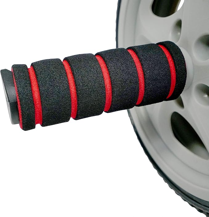 Sunny Health & Fitness Waist Trainer Ab Roller with Elbow Support, Training Wheels, Foldable for Home Gym, Abdominal Exercises, Core Strength, Glute Trainer, Crunch Workouts with Optional Dip Station