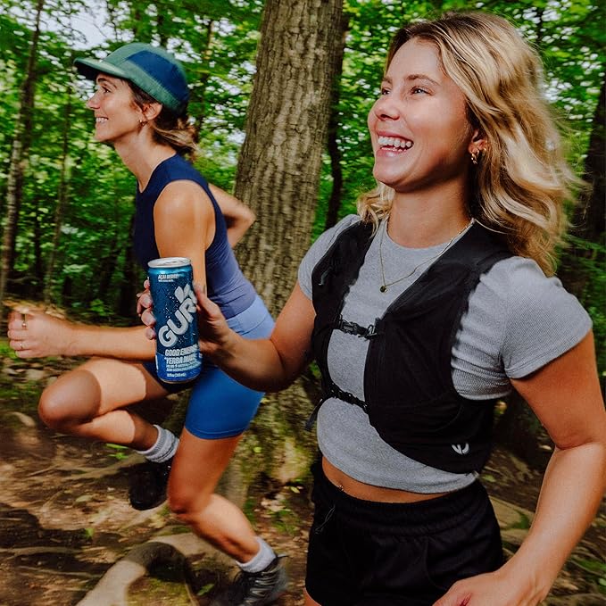 GURU Yerba Mate Organic Energy Drinks, Clean Energy Drink with Plant Based Natural Caffeine from Green Tea, Low Calorie, Gluten Free, 140mg Caffeine, Healthy Drinks, Acai Berry, 12oz (Pack of 24)