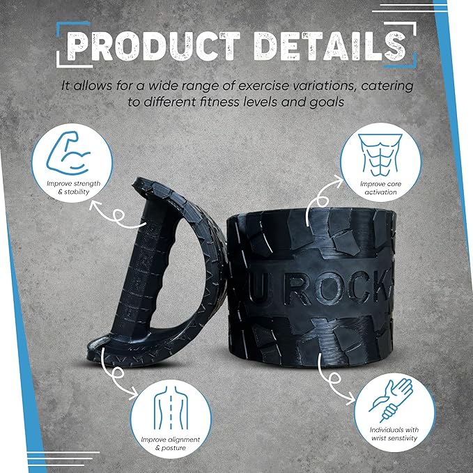 Ultra Rockers – Instability Training Platform for Core Strength, Balance, and Stability | Wrist Relief for Push-Ups & Strength Training | Home Gym & Fitness Equipment