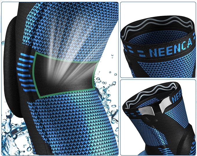 NEENCA Professional Knee Brace, Compression Knee Support with Patella Gel Pad & Side Stabilizers, Medical Knee Sleeve for Pain Relief, ACL,PCL, Meniscus, Injury Recovery, Arthritis, Sports, Workout...