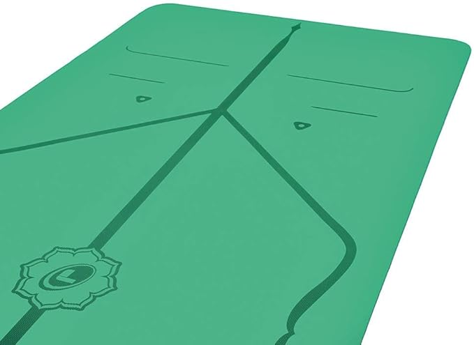 Liforme Original Yoga Mat – Free Yoga Bag Included - Patented Alignment System, Warrior-like Grip, Non-slip, Eco-friendly, sweat-resistant, long, wide, 4.2mm thick mat for comfort