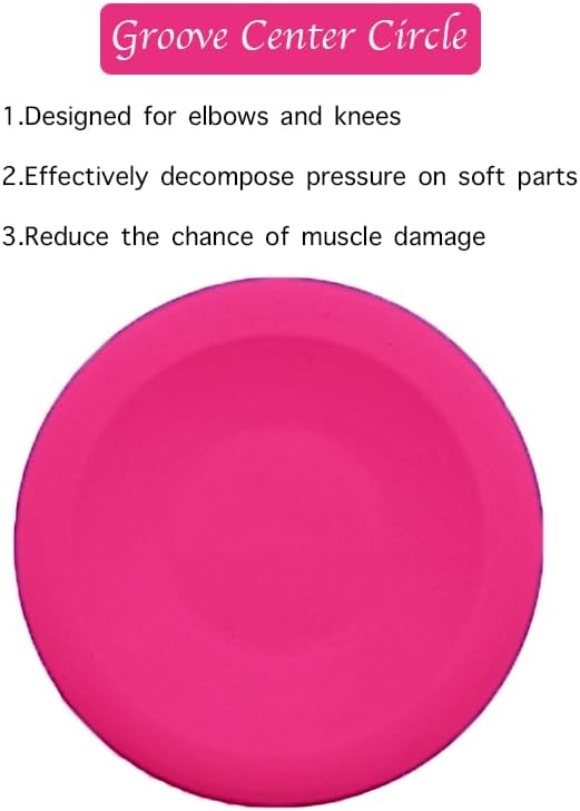 Silicone disc yoga anti-slip mat, fitness sports knee and elbow pads disc mat(Light Blue)