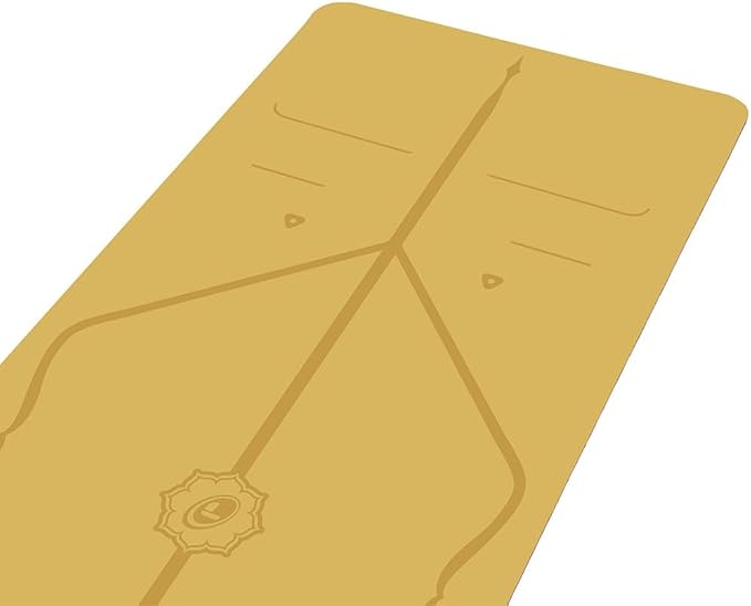 Liforme Original Yoga Mat – Free Yoga Bag Included - Patented Alignment System, Warrior-like Grip, Non-slip, Eco-friendly, sweat-resistant, long, wide, 4.2mm thick mat for comfort