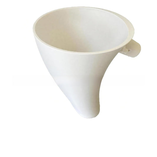 Flour Funnel for Kitchen Aid Mixer – Stand Mixer Attachment for KSM150 5-Quart Tilt-Head, Easy-Pour No-Mess Baking Tool, Fits Flour, Sugar & Egg Liquid, Dishwasher-Safe (White)