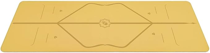 Liforme Original Yoga Mat – Free Yoga Bag Included - Patented Alignment System, Warrior-like Grip, Non-slip, Eco-friendly, sweat-resistant, long, wide, 4.2mm thick mat for comfort