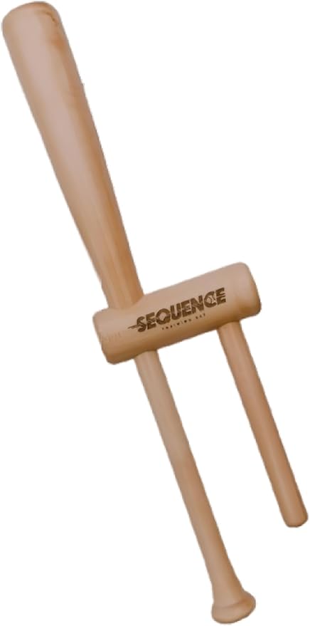 No Errors Sports Sequence Training Bat, Ultimate Two-Handed Baseball Trainer for Swing & Barrel Control, Ideal for Pro Players & Coaches