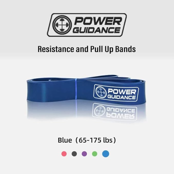 POWER GUIDANCE Pull Up Assist Bands - Stretch Resistance Band - Mobility Band - Powerlifting Bands - by Perfect for Body Stretching, Powerlifting, Resistance Training