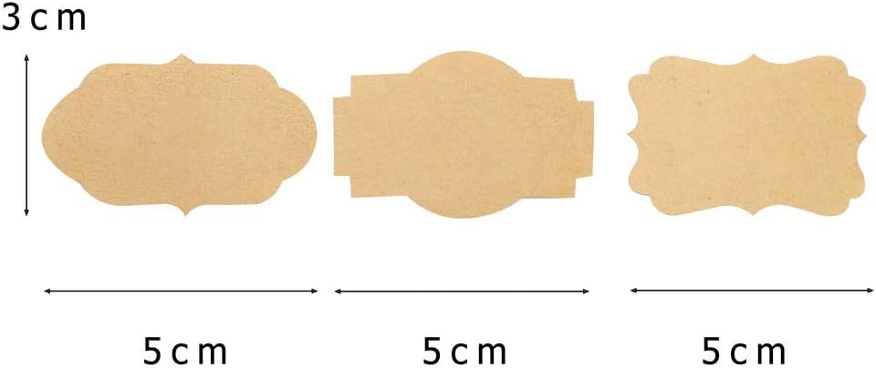 300 Pcs Gift Tags Stickers Name Labels Stickers, Self-Adhesive Handmade Bottle All-Purpose Jar Labels for Presents Christmas Decoration Jars Food Craft