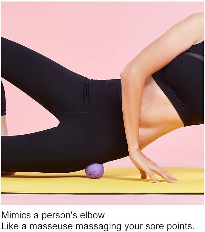 Massage Lacrosse Balls for Myofascial Release, SGS Certification, Massage Deep Tissue for Back and Shoulder, Trigger Point Therapy, Muscle Knots, Relieving Muscle Pain, Yoga Ball for Feet