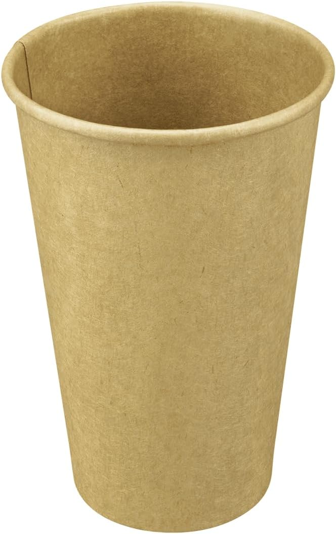 Karat 16z Kraft Paper Coffee Cups [1,000 ct] Disposable, Leak-Resistant Double Poly-Lined Hot Cups | Ideal for Cafes & Offices, 90mm