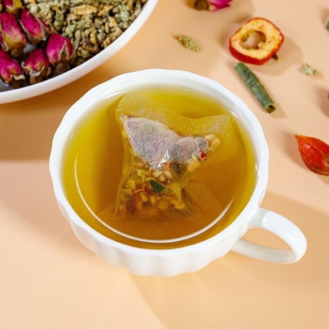 Oil-Reducing Tea - Oil Cleansing Tea for Liver & Kidney 15 Bags/Box, 10 Herbal with Excellent Formula, Chinese Winter Melon Lotus Leaf Teabag (1)