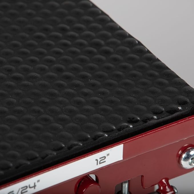 Titan Fitness Adjustable Height Steel Plyometric Box, Four Settings 12in 16in 20in 24in, Pro-Duty Steel Plyo Box, Home Garage Gym Training