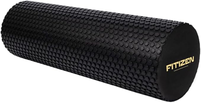 FitNation Foam Roller – High-Density Foam Muscle Roller – Textured Foam Rollers for Muscle Massage, Stretching, Pilates, Yoga
