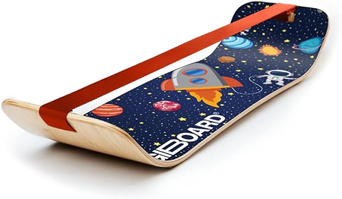 GIBBON SlackBoard - GiBoard Balance Board Kids & Adults - Slackline Balance Trainer - Slack Board Core Workout Equipment Home Gym Training - Standing Desk Exercise - Yoga, Agility, Pilates & More