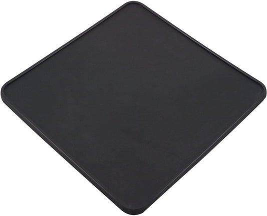 Coffee Tamper Mat for Portafilter - Silicone Tamping Pad -Espresso Machine Accessories (Black)