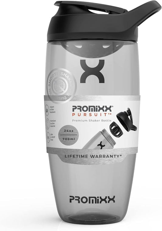 Promixx PURSUIT Protein Shaker Bottle – Premium Sports Shaker Bottles for Protein Mixes and Supplement Shakes – Easy Clean, Durable Protein Shaker Cup