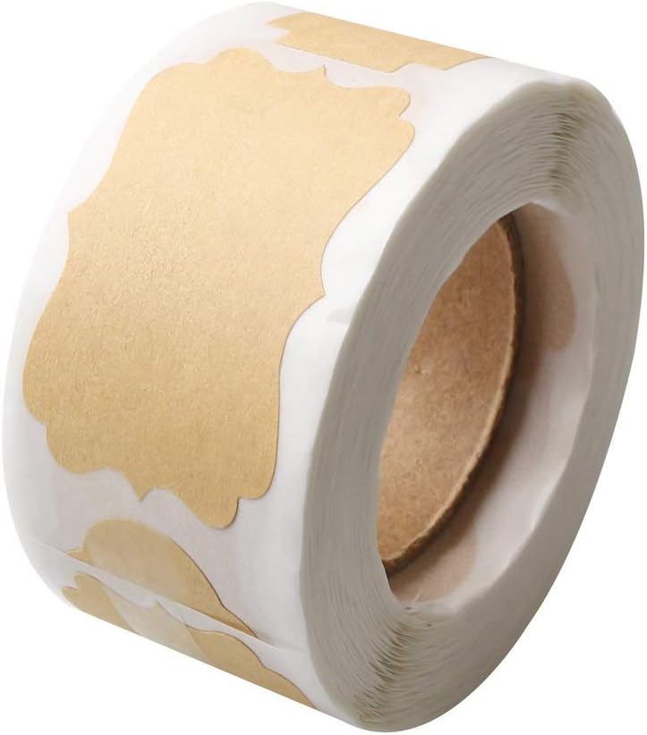 300 Pcs Gift Tags Stickers Name Labels Stickers, Self-Adhesive Handmade Bottle All-Purpose Jar Labels for Presents Christmas Decoration Jars Food Craft