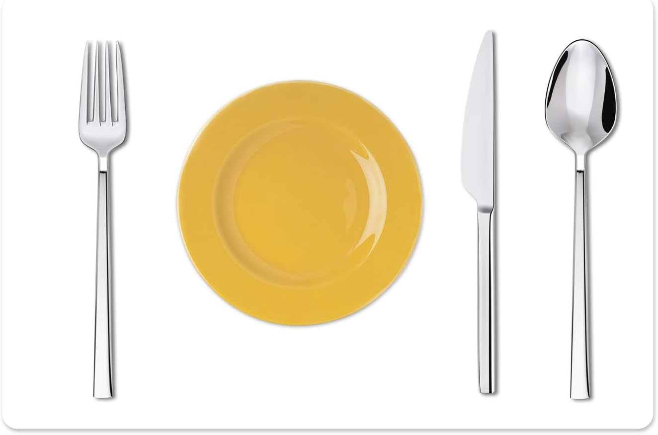 Silicone Placemats, Food-Grade Non-Slip Waterproof, Dining, Stain Resistant, Countertop Protector, Kitchen Counter Mat, Heat Resistant, Baking mat Dishwasher Safe (23.6"×15.7"-2pack, Translucent)