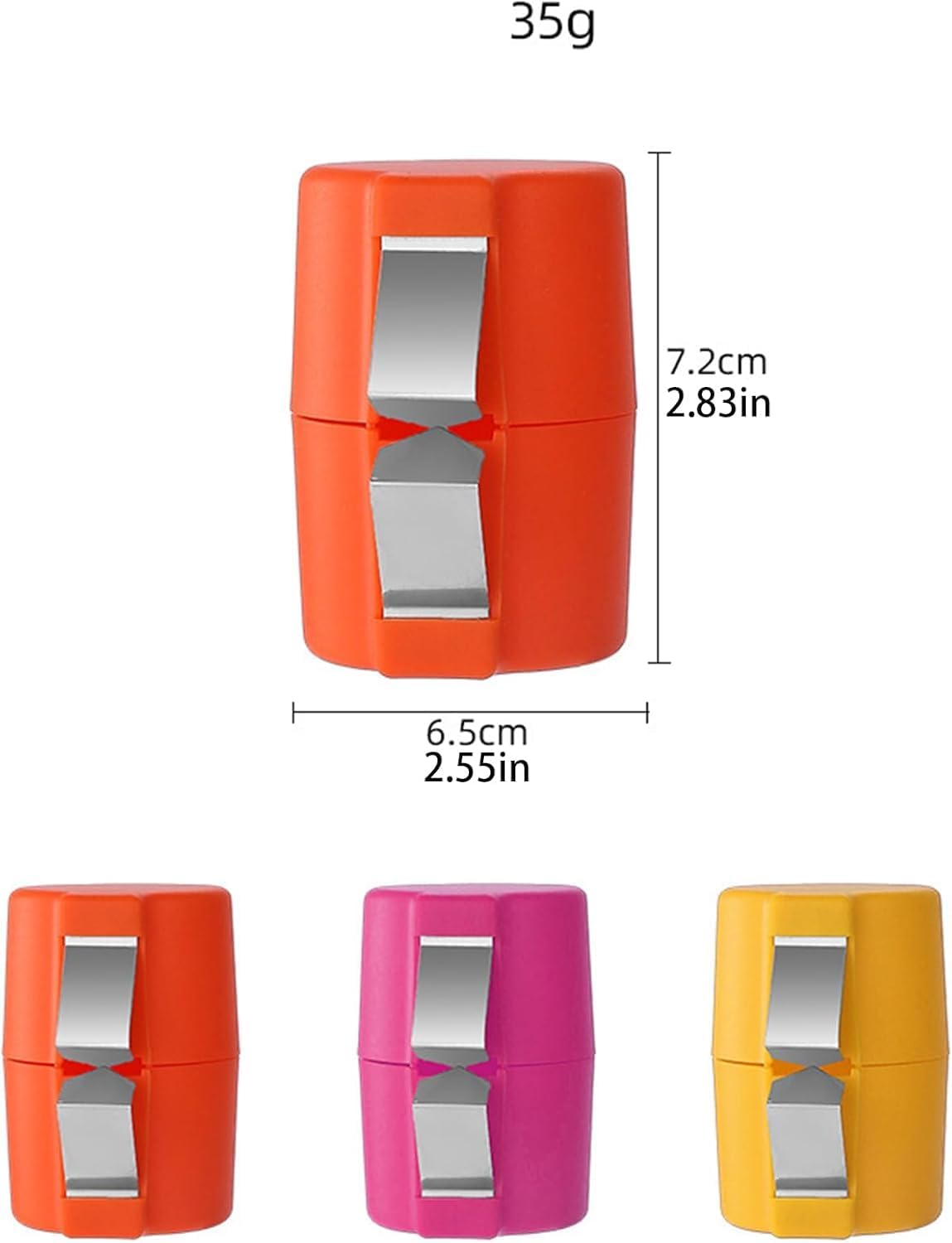 3PCS Egg Shell Opener, Egg Cracker Egg Peeler Egg Separator for Raw Eggs, Hard Boiled Egg Peeler Tool for Cutting Eggs, Eggs Breaker Kitchen Gadgets for Cooking Bakery (Orange&Pink&Yellow)