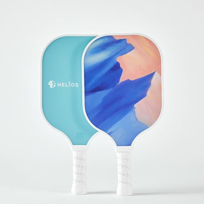 HELIOS Khione Pickleball Paddle - Dusk | 8oz G2S Fiberglass Surface with 13mm Reactive Honeycomb Core | Lightweight Design for Beginners | AreaMax for Expanded Sweet Spot | USAP Approved