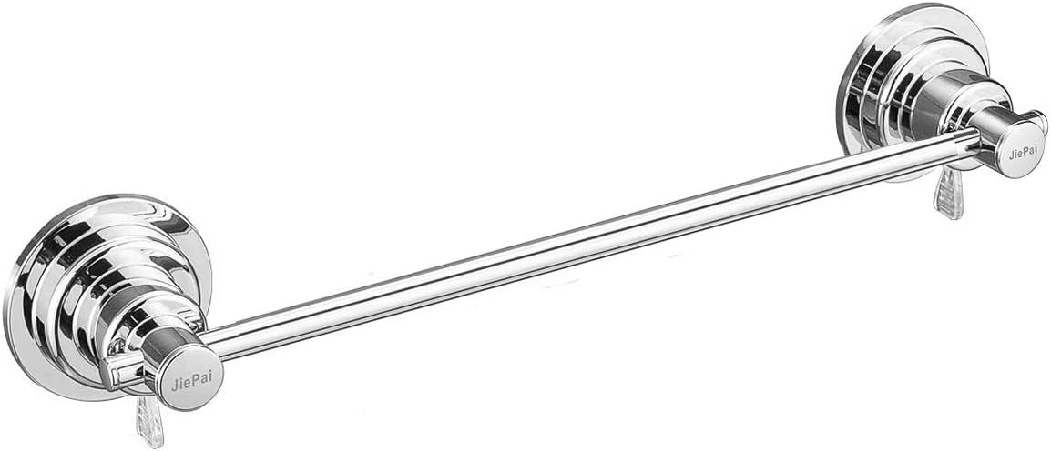 JiePai Suction Cup Towel Bar 16 Inch,Removable Vacuum Suction Towel Holder Suction Towel Rack for Bathroom Kitchen