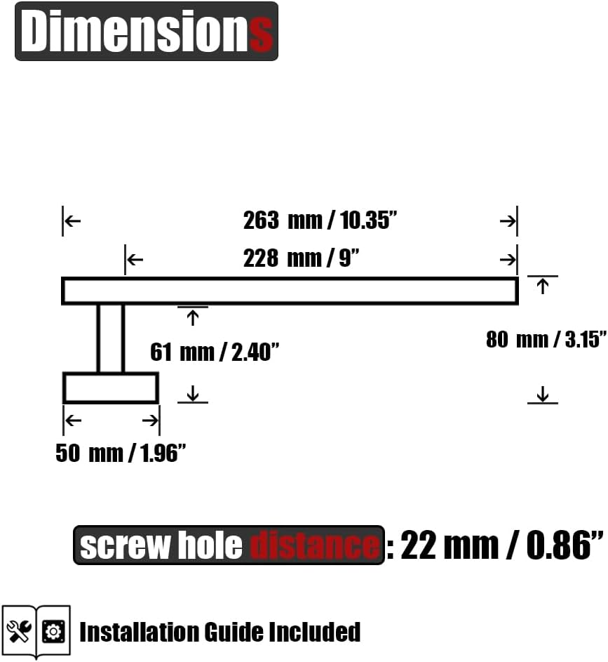 JQK Hand Towel Holder Towel Ring Champagne Bronze, 10 Inch Thicken 0.8mm 304 Stainless Steel Bathroom Hand Towel Bar, 9 Inch Useable Length Wall Mount Towel Rack, THH110L9-CB