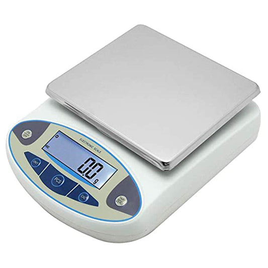 CGOLDENWALL Lab Scale 10kgx0.1g Digital Precision Scale Electronic Balance Laboratory Weighing Industrial Scale Kitchen Counting Scale Scientific Scale Calibrated (10kg, 0.1g)