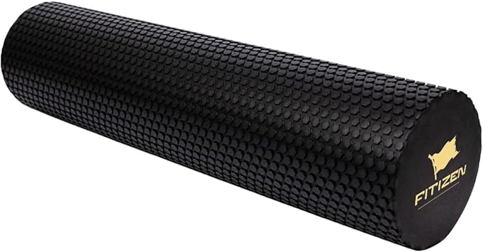 FitNation Foam Roller – High-Density Foam Muscle Roller – Textured Foam Rollers for Muscle Massage, Stretching, Pilates, Yoga
