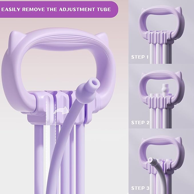 Resistance Bands with Handles, Single Resistance Bands, Exercise Bands with Comfortable Handles, Resistance Training, Physical Therapy, Home Workouts, Fitness, Pilates