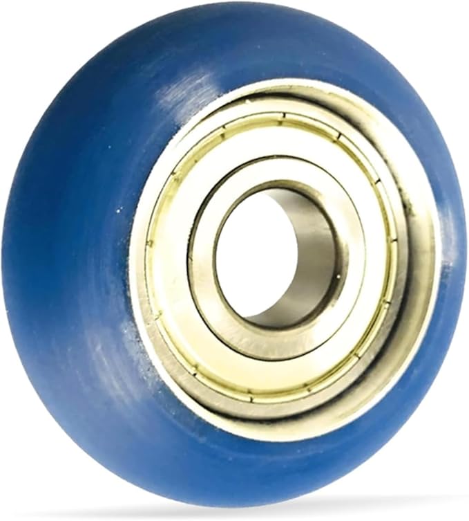 Slide Roller Wheel with Bearing (104247-001) | Small Roller Blade Wheels for Home Gym Equipment | Compatible with Octane Fitness Pro 4700 & Pro 3700 Elliptical Machines - Blue