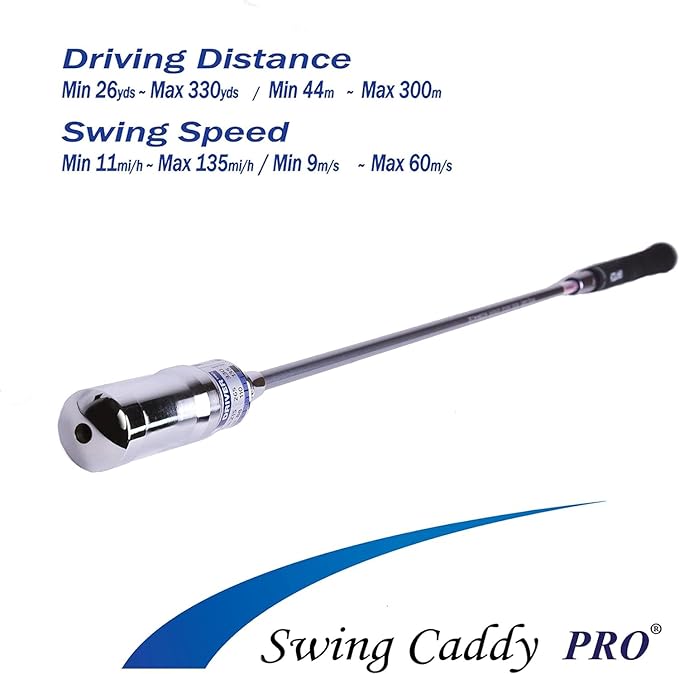 Swing Caddy PRO: Golf Swing Trainer Patented for Distance, Rhythm, Tempo, Accuracy & Warmup