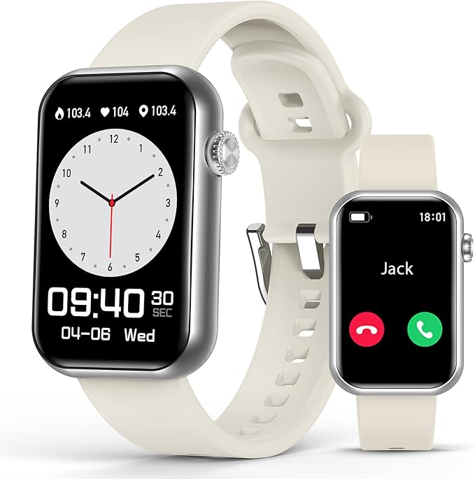 Smart Watch Fitness Tracker (Answer/Make Calls), 24/7 Heart Rate Spo2 Blood Pressure Monitor Sleep Tracker, 114 Sports Modes Calorie Step Tracker Pedometer, Waterproof Activity Tracker for Women Men