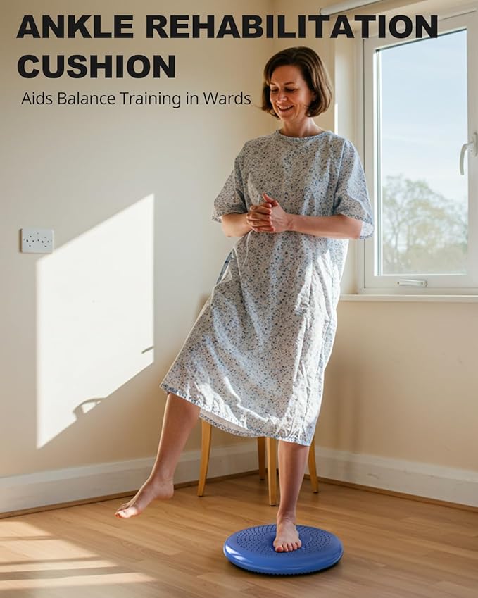 Trideer Wobble Cushion with Inflation Pump - Wiggle Seat for Sensory Kids(Multiple Colors), Balance Disc (Extra Thick)