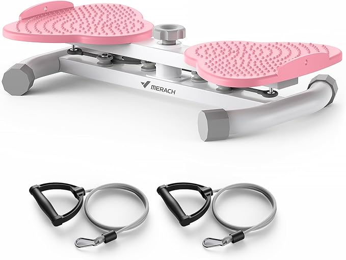 MERACH Waist Twister, Ab Machine with 300 lbs Weight Capacity, Abs Workout for Slim Waist and Core Ab Exercise, Noiseless Home Gym Exercise Equipment for Women Men