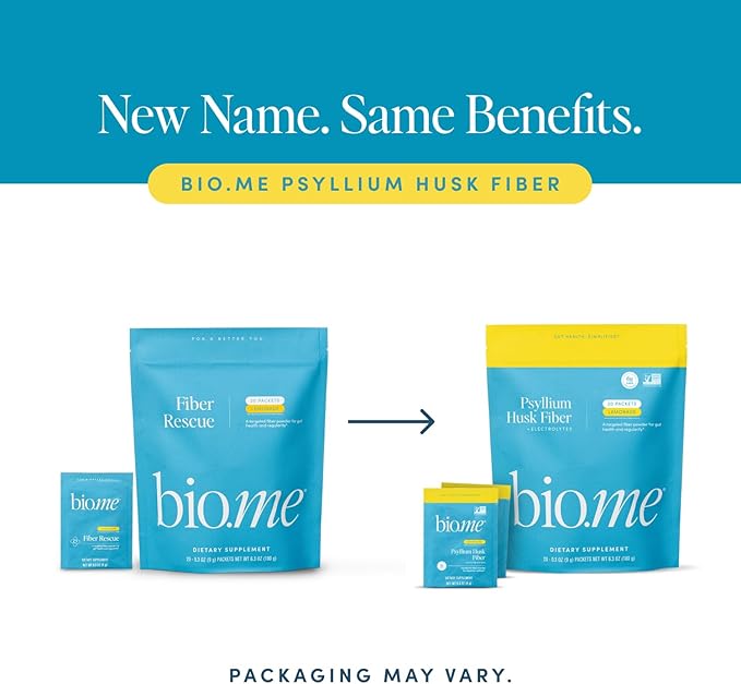 Psyllium Husk Fiber Lemonade 20 Count Travel Packs (6g Per Packet) - Psyllium Husk Powder for Digestive Health & Bloating Relief, Gluten Free, Sugar Free Prebiotic Fiber Powder, Non-GMO Supplement