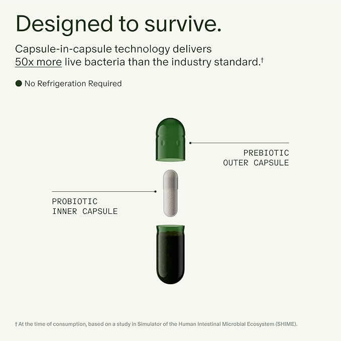 Seed 14 Day Gut Reset - Prebiotic and Probiotic for Women & Men - Digestive Health, Gut Health, Rapid Gut Recovery, Bloating & Constipation Relief - Vegan & Shelf-Stable - 28 Capsules (14-Day Supply)