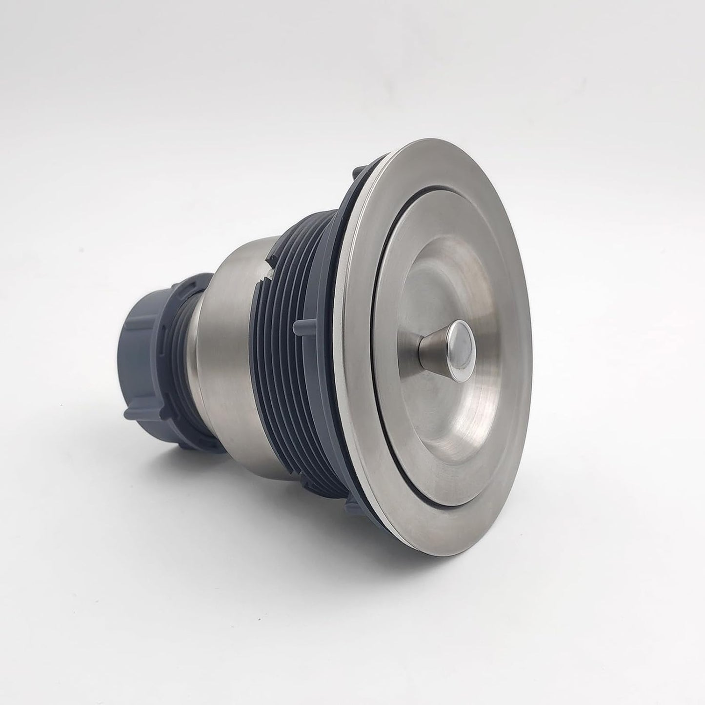 3-1/2-Inch Kitchen Sink Drain Strainer Assembly Kit, GZILA Deep Waste Basket Strainer with Sealing Lid Sink Stopper, 304 Stainless Steel Brushed Nickel