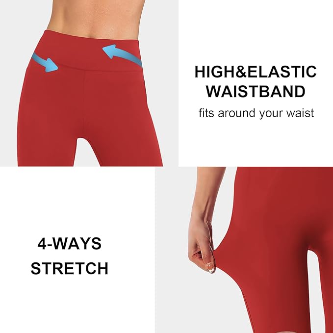 DIBAOLONG Womens High Waist Yoga Pants Cutout Ripped Tummy Control Workout Running Yoga Skinny Leggings