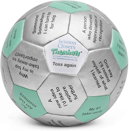 Trainers Warehouse 6" Thumball Collection, 32 Prompts for Conversation, Team Building, Relationship and Training