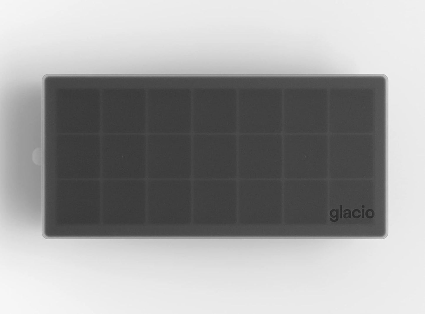 glacio Ice Cube Tray – Small Silicone Molds with Lids, BPA-Free and Flexible for Cocktails and Beverages – Set of 2