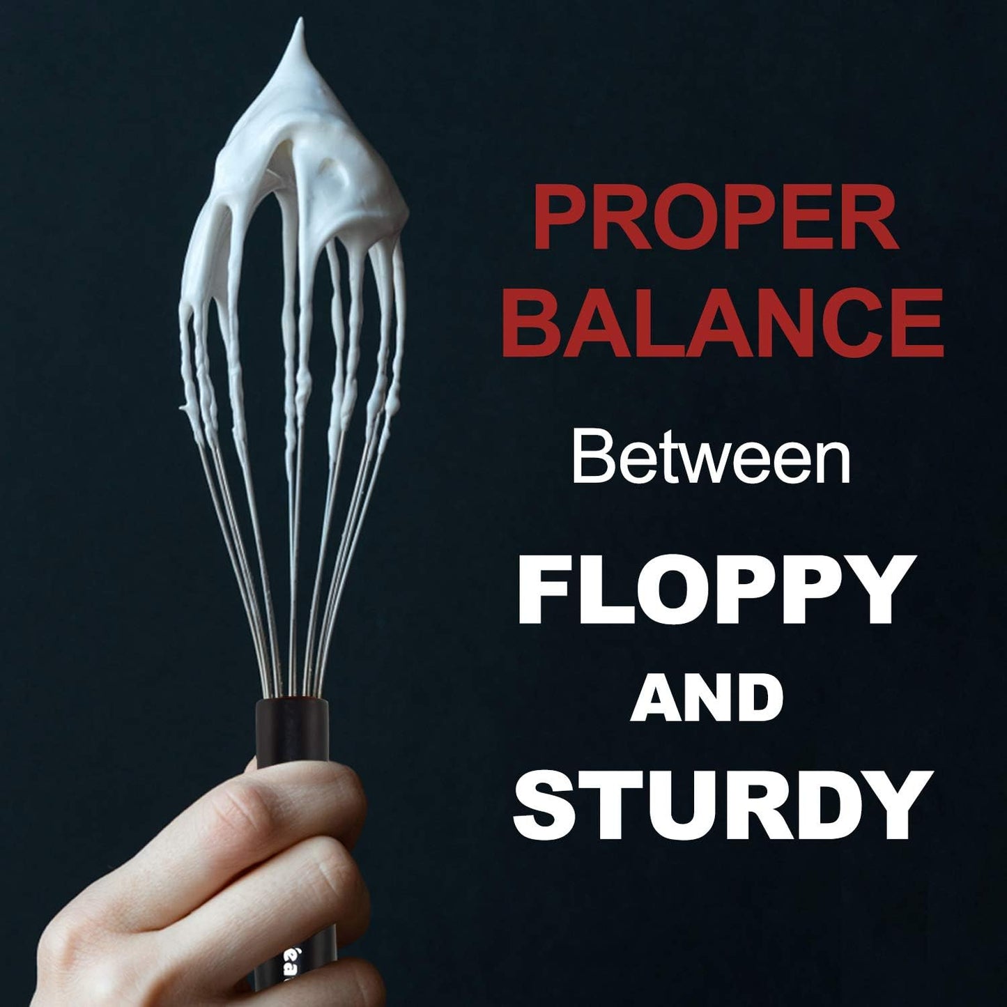 3 Packs Stainless Steel Whisk Set - Balloon Whisk, Anaeat Thick Stainless Steel Wire ＆ Strong Handles, Egg Beater for Cooking, Blending, Whisking, Beating and Stirring (8.5"+10.5"+12")