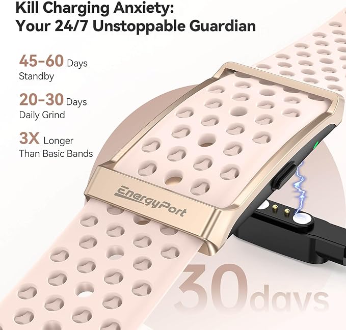 Smart Bracelet with Blood Oxygen/Blood Pressure Monitor, 60-Day Battery Health Fitness Tracker with 2 Bands,Lifetime Membership,Activity Tracking Heart Rate Sleep Monitor for Android iOS