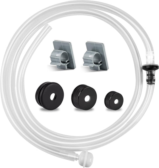 Yofidra Sink Soap Dispenser Extension Kit: Under Sink Dish Soap Dispenser with 47" Tube Hose and Check Valve for Prevent Backflow Countertop Kitchen Sink Accessories