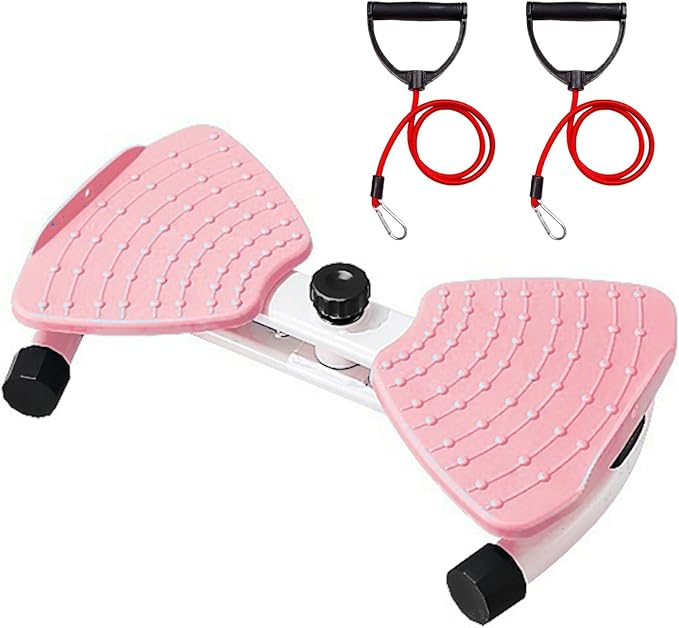 Flexforge Pilates Twister Waist Twisting Machine with Resistance Bands 360° Non-Slip Ab Board Silent Core Trainer for Belly Fat Loss & Leg Toning 250lbs Capacity Home Gym Equipment for Women/Men