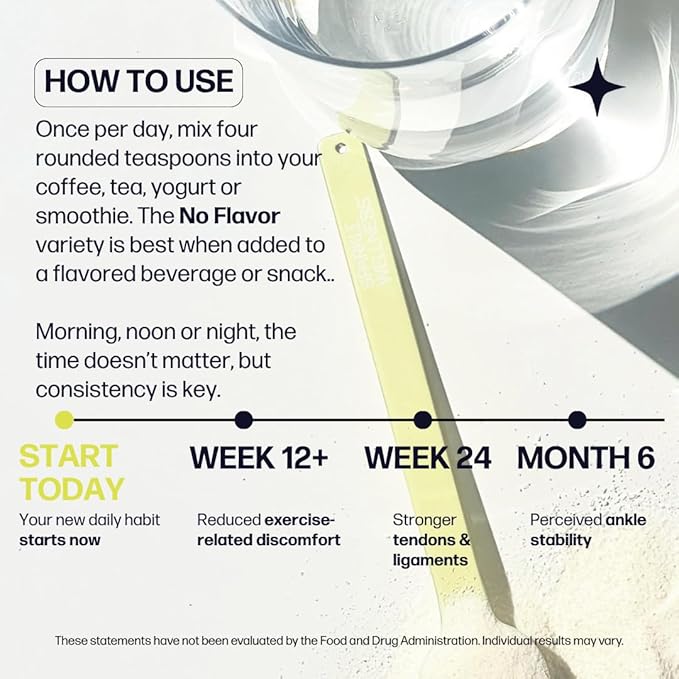 Sparkle Wellness Joint Boost (No Flavor) [30-Serves] | Collagen Powder Supplement with FORTIGEL & TENDOFORTE Collagen Peptides & Calcium Ascorbate Vitamin C | Supports Joint Mobility