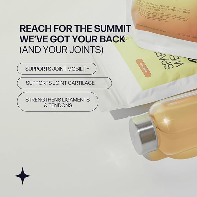 Sparkle Wellness Joint Boost (Mixed Berry) [30-Serves] | Collagen Powder Supplement with FORTIGEL & TENDOFORTE Collagen Peptides & Calcium Ascorbate Vitamin C | Supports Joint Mobility